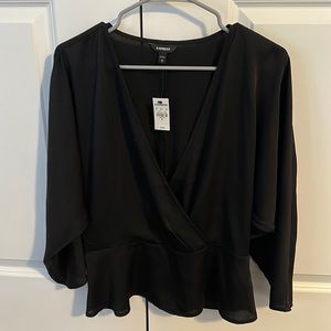 NWT Express 3/4 Sleeve Peplum top